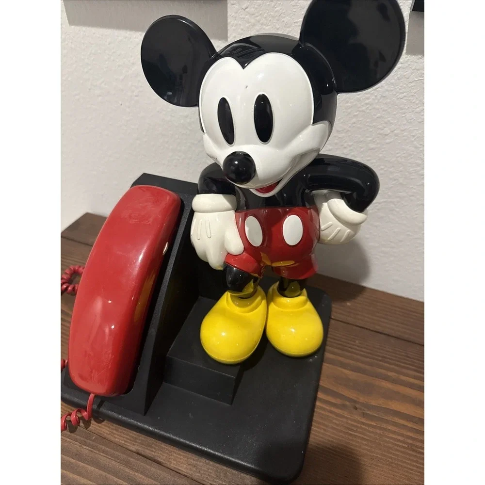 Vintage 1990's Disney Mickey Mouse Corded Land Line Touch Tone Telephone AT&T